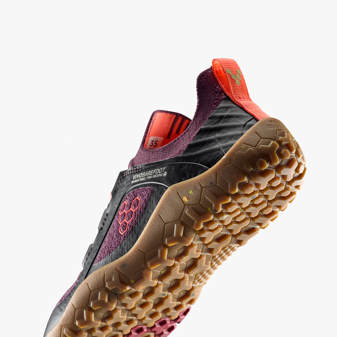 Vivobarefoot Primus Trail Knit Jr Molten Lava
