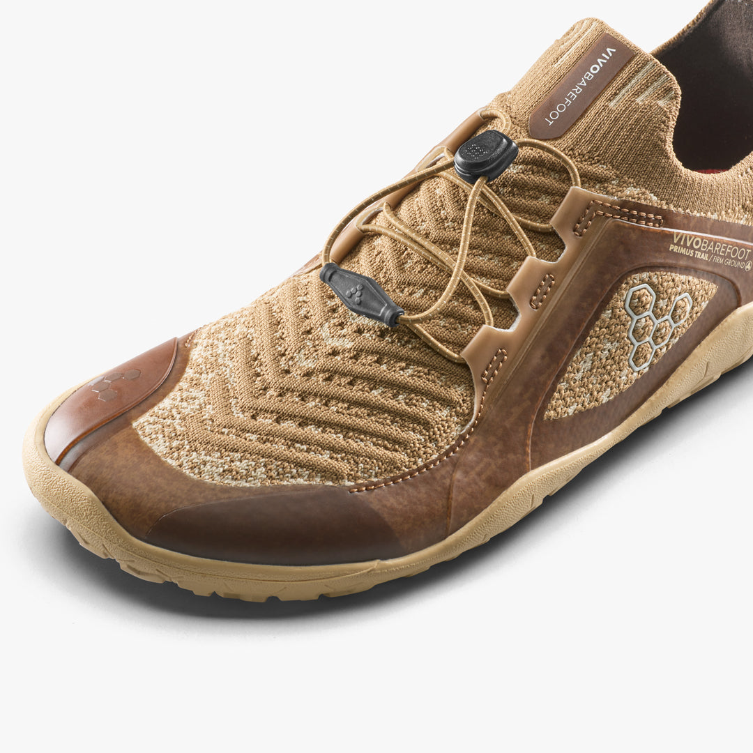Vivobarefoot Primus Trail Knit FG Grounding Womens Wood