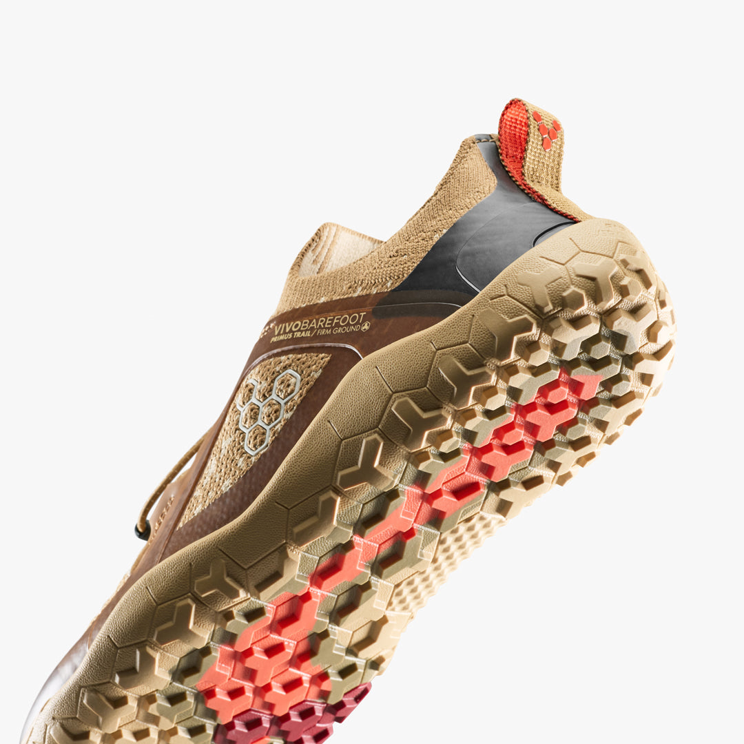 Vivobarefoot Primus Trail Knit FG Grounding Mens Wood