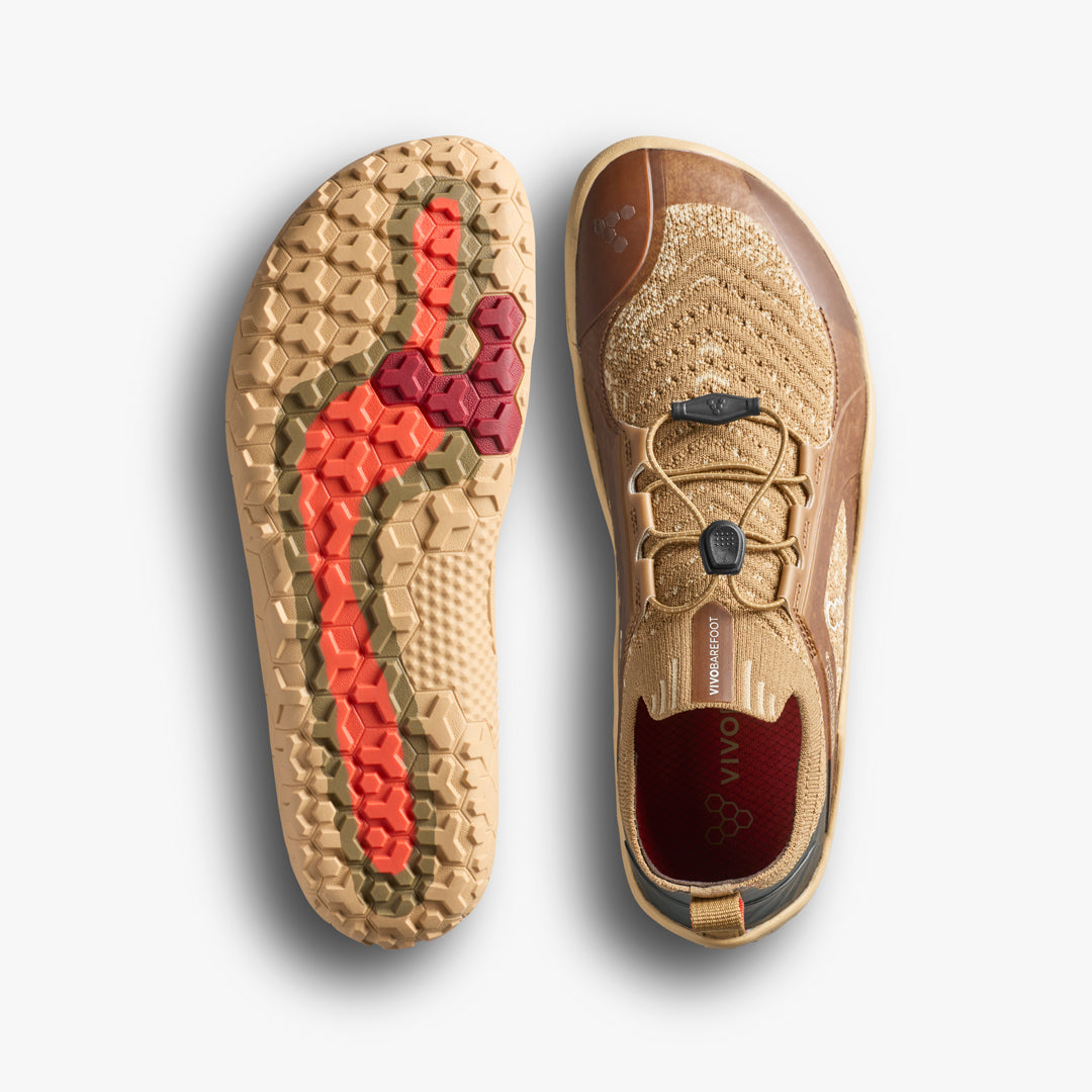Vivobarefoot Primus Trail Knit FG Grounding Mens Wood
