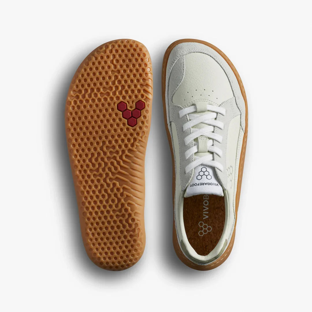 Vivobarefoot Gobi II Sneaker Leather Womens Limestone Dusty Green