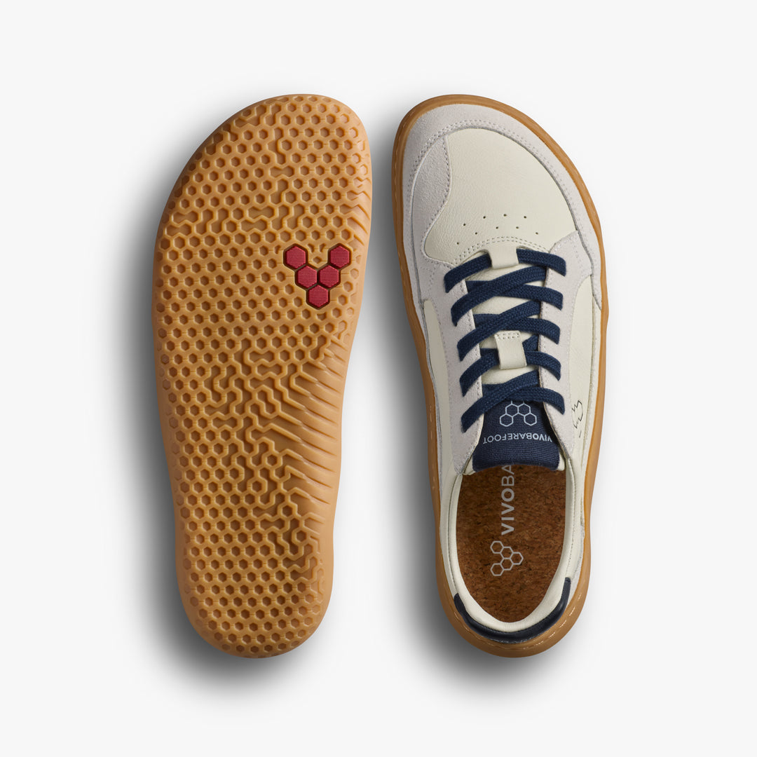 Vivobarefoot Gobi III Sneaker Leather Mens Limestone/Seaborne