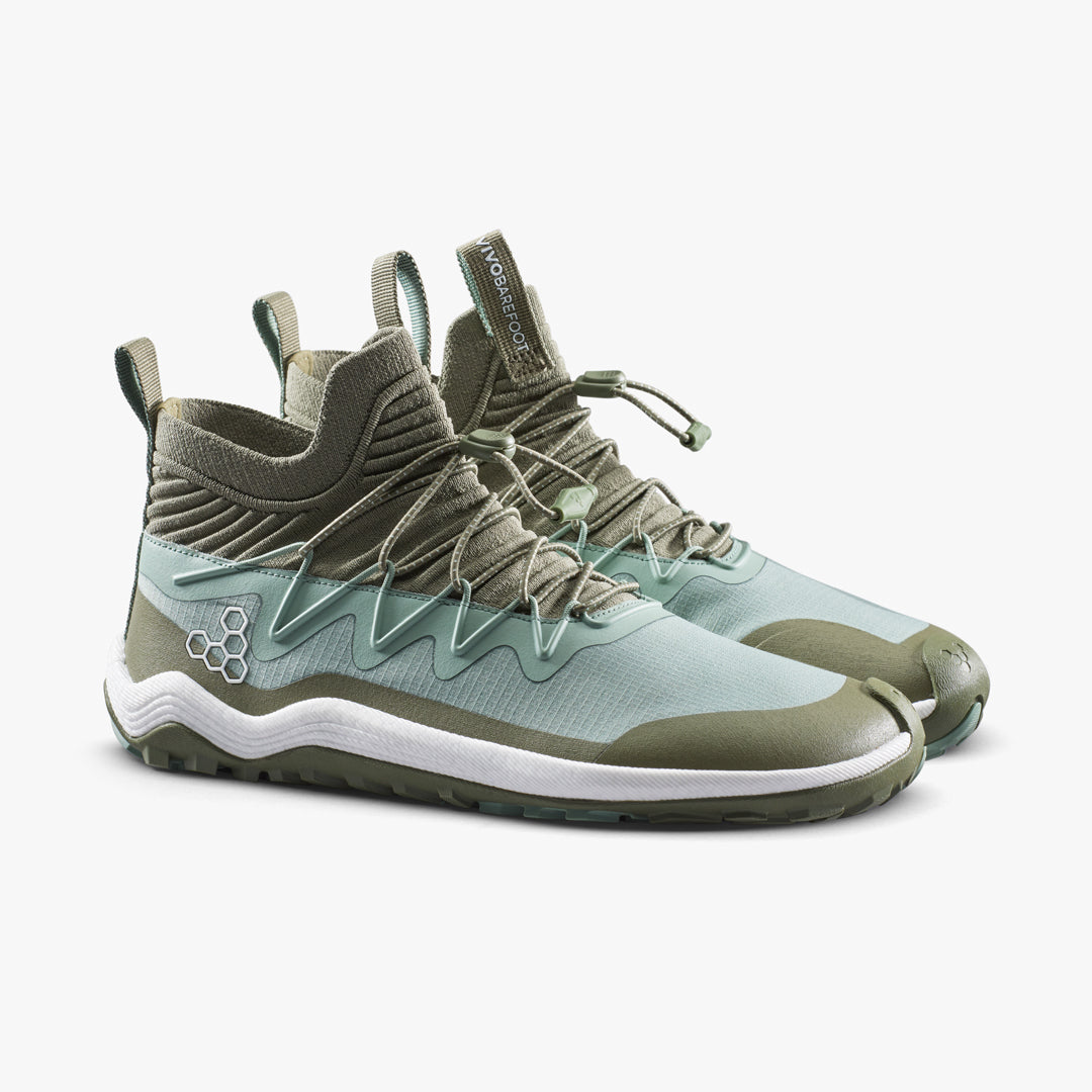 Vivobarefoot Primus Trail Flow Mid Womens Glacial Green