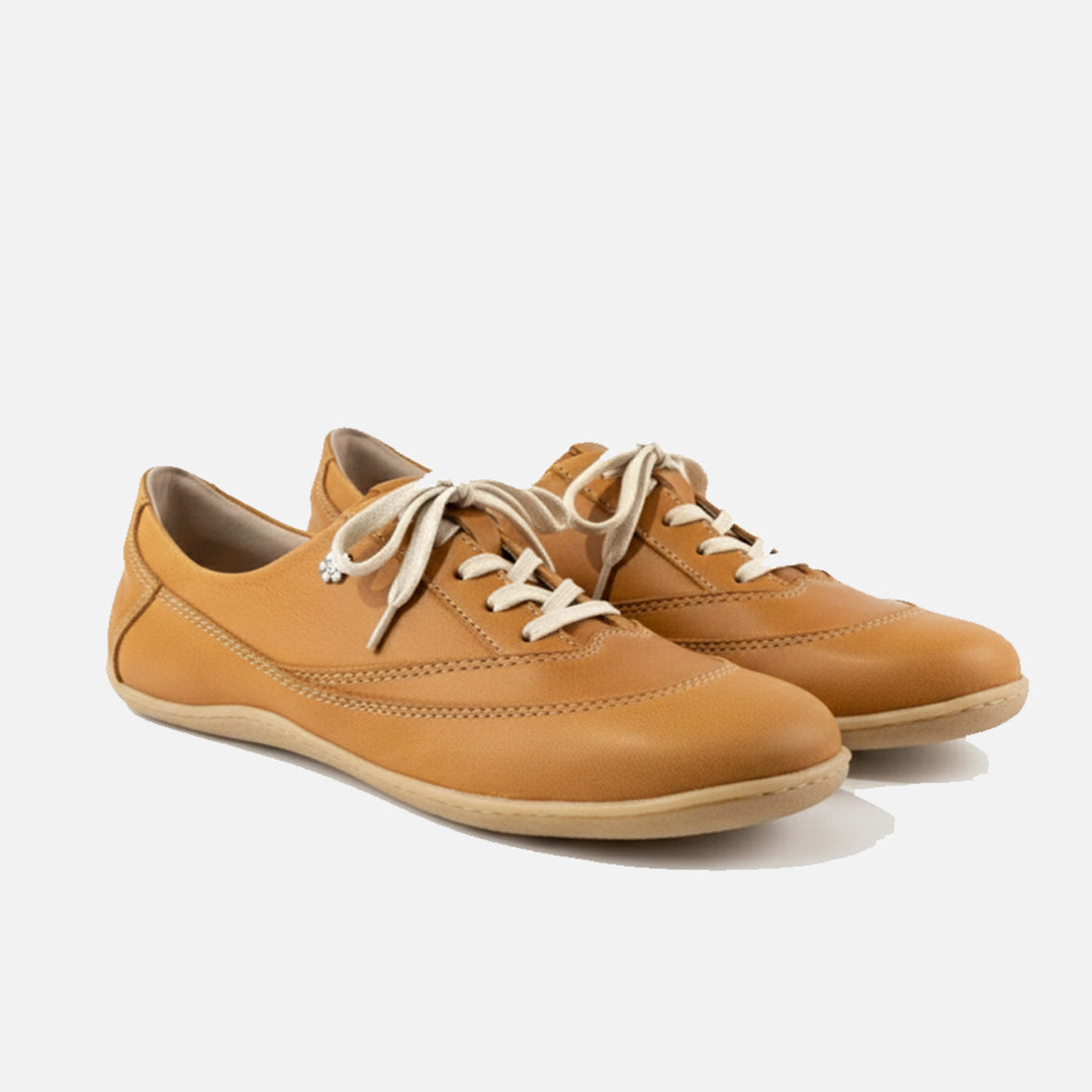 Esthe U Tip Toffee Unisex Leather Sneakers